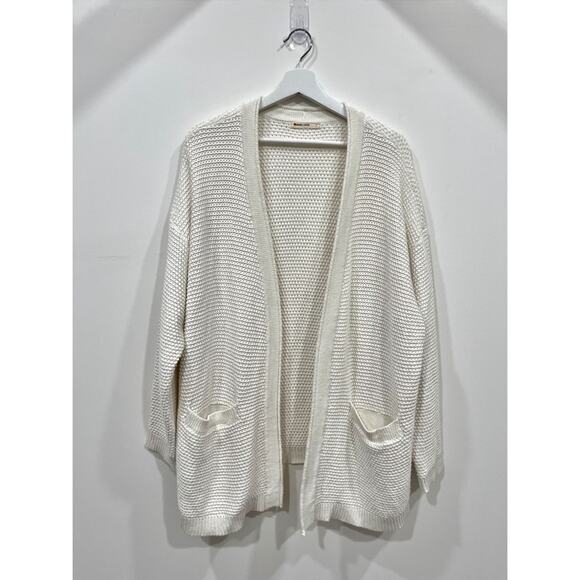 Marine Layer Catalina Cardigan Cotton Open Knit Open Front Sweater - Picture 2 of 11